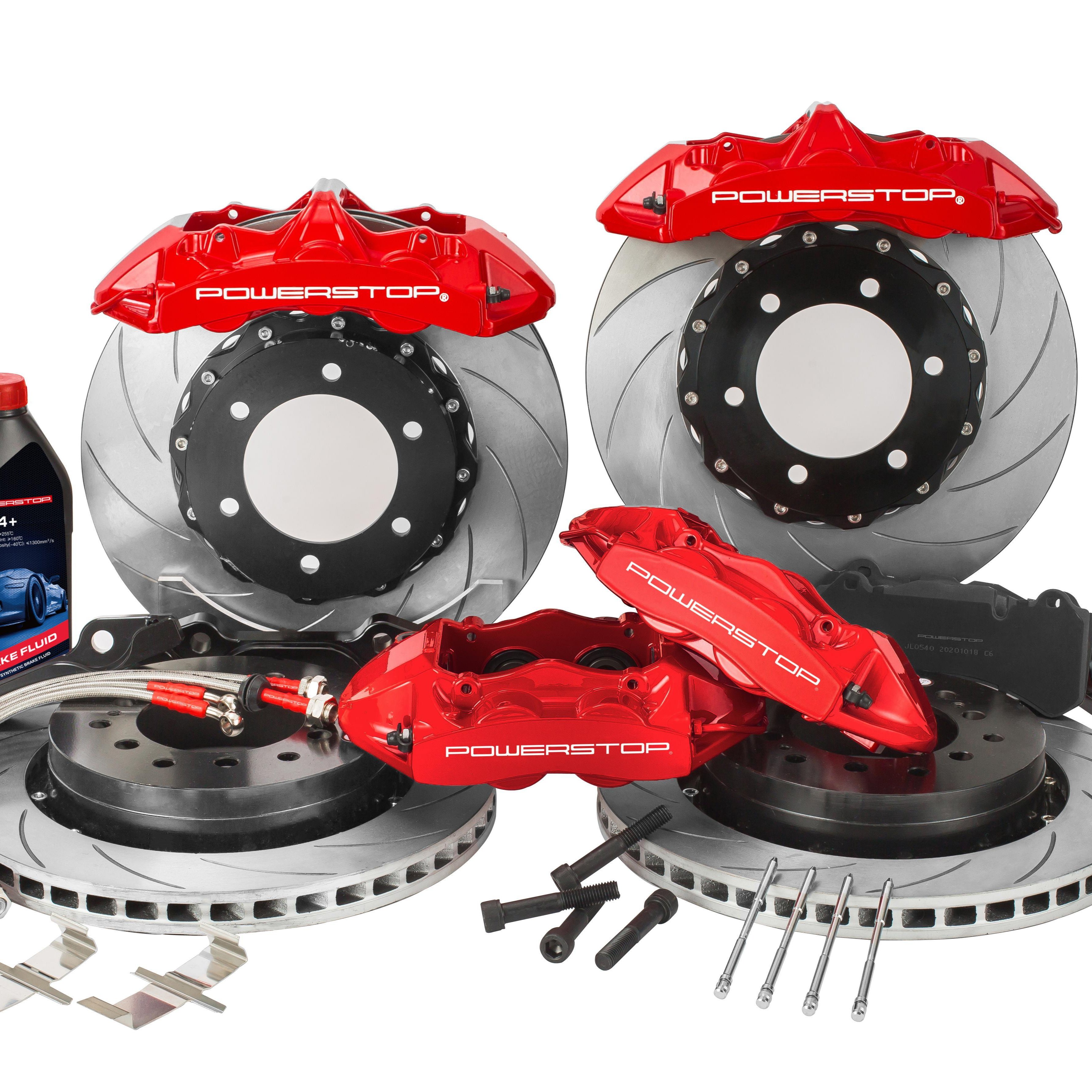 High Performance Racing Brake Kit GT6 355-380mm 6-pot Caliper Rotor Pads Brake Set for Ford Mazda Honda Civic